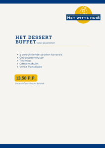 Services dessertbuffet