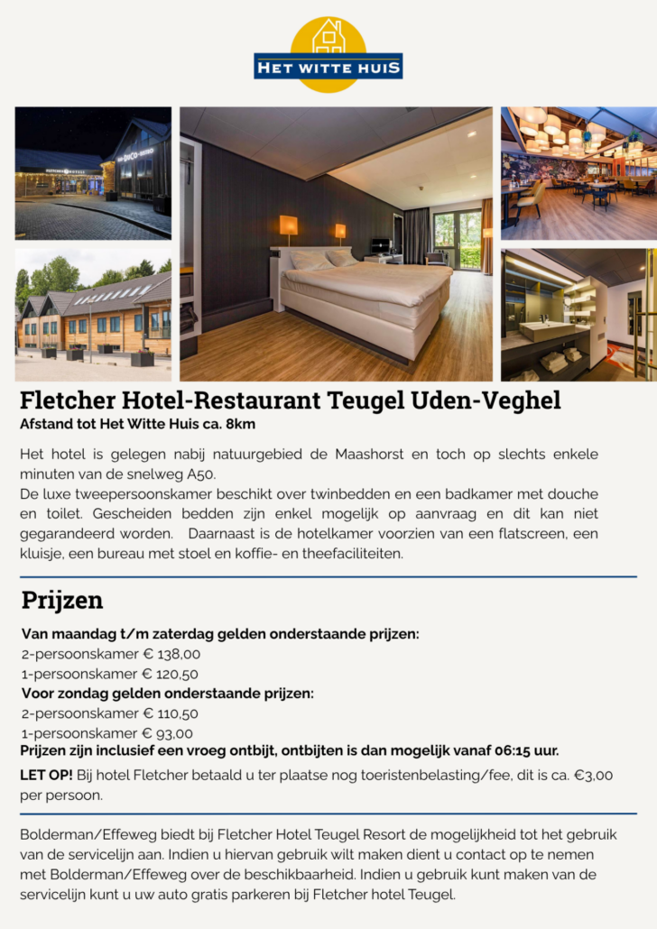 Overnachtingen fletcher hotel restaurant