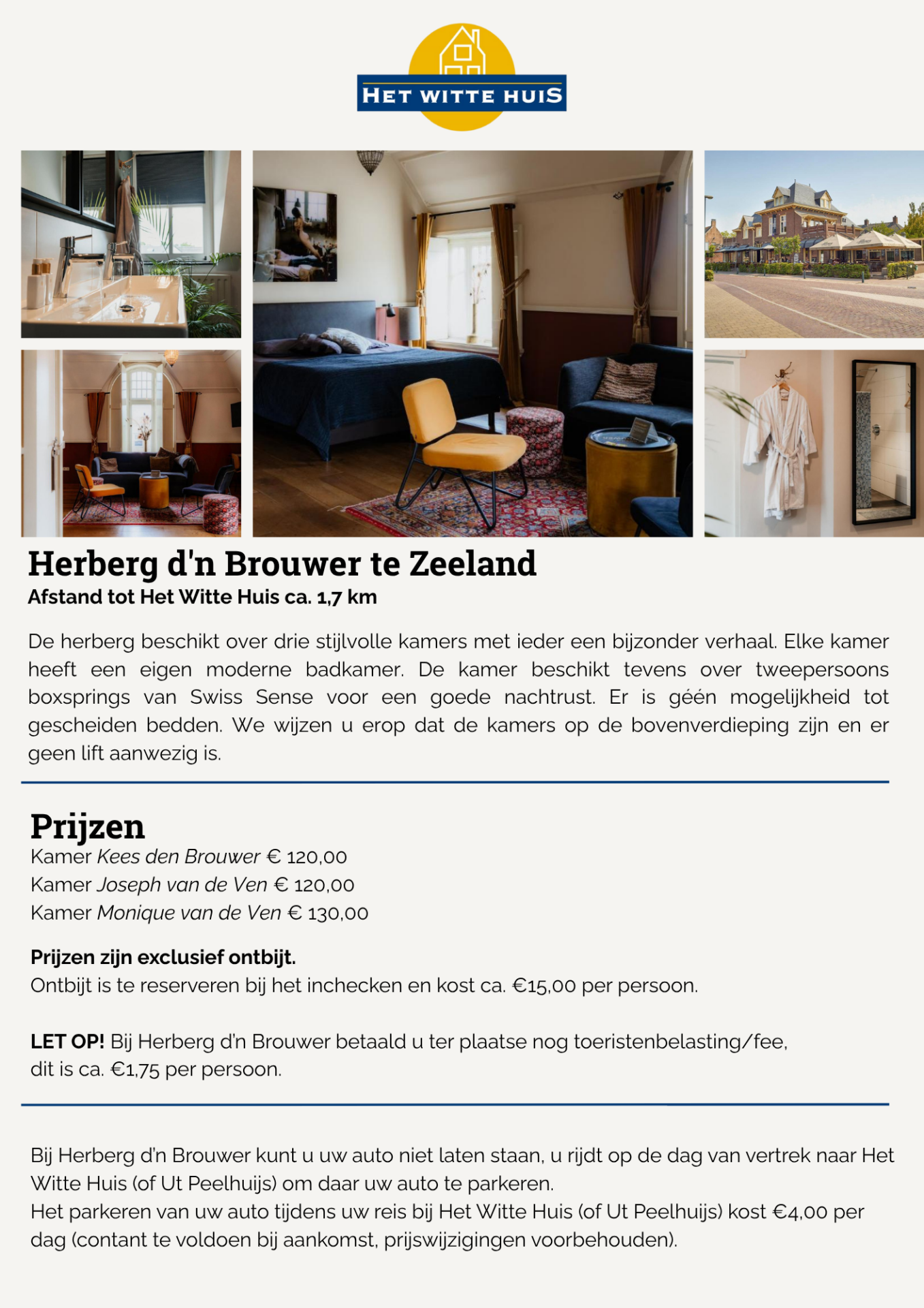 Overnachtingen herberg dn brouwer