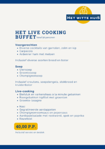 Services live cooking buffet